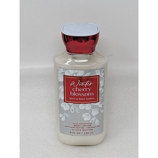 Bath & Body Works Winter Cherry Blossom Daily Nourishing Body Lotion 8 Oz