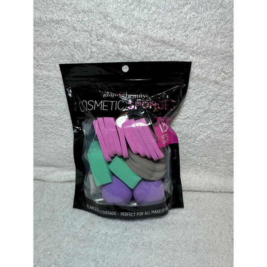 Glam & Beauty Cosmetic Sponges Set Of 18