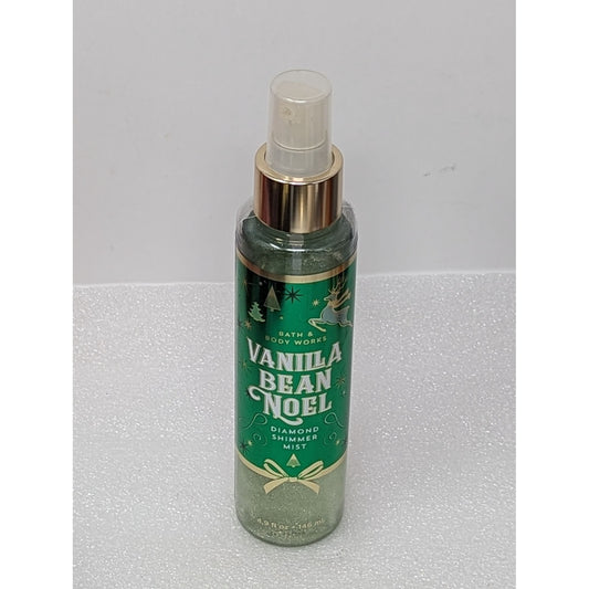 Bath & Body Works Vanilla Bean Noel Diamond Shimmer Mist 4.9 oz 87% Full