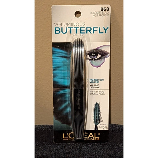 Loreal Voluminous Butterfly #868 Blackest Black Mascara