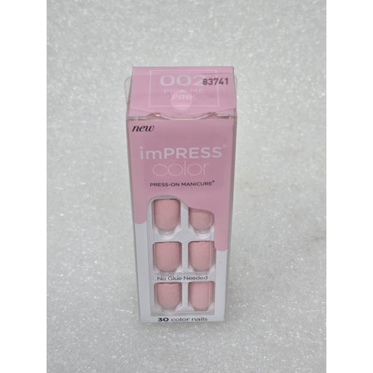 Impress Color Press-On Nails Pick Me Pink No Glue Needed
