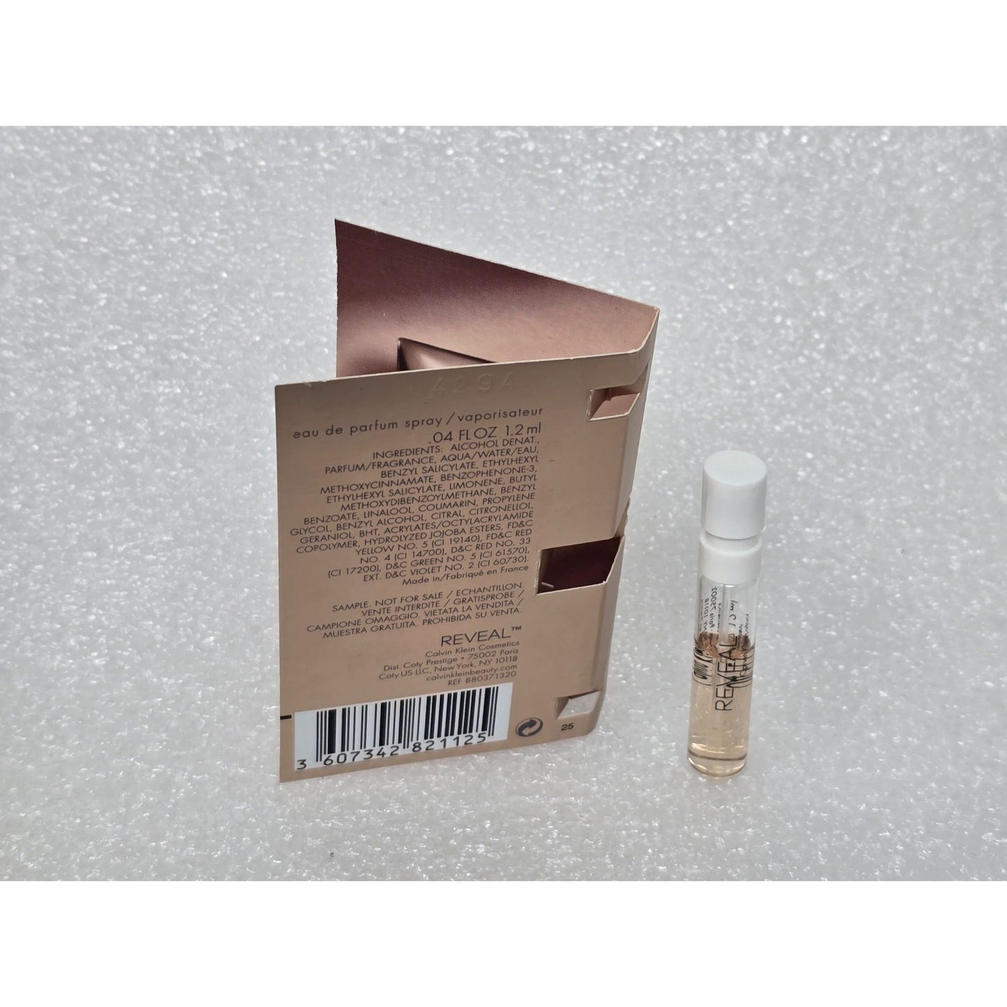 Calvin Klein Reveal Eau De Parfum Perfume Spray Sample 0.04 Oz Travel  Fragrance