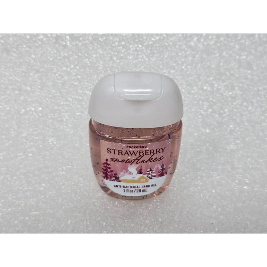 Bath & Body Works PocketBac Strawberry Snowflakes Antibacterial Hand Gel 1 Fl Oz