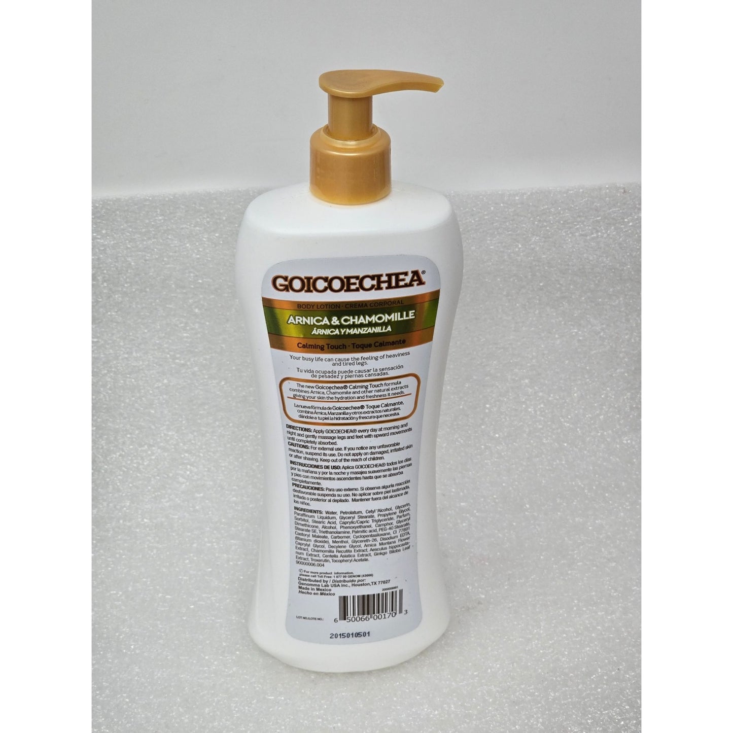 Goicoechea Arnica & Chamomile Calming Touch Body Lotion 13.5 Oz Sensitive Skin