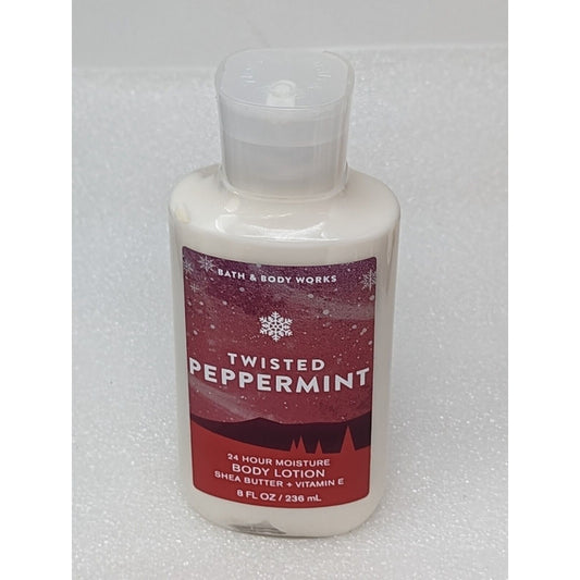 Bath & Body Works Twisted Peppermint 24 Hour Moisture Body Lotion 8 oz