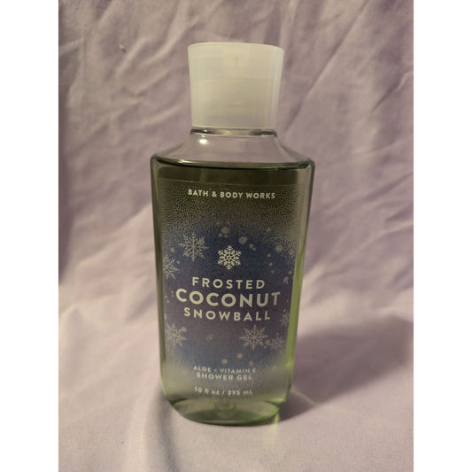 Bath & Body Works Frosted Coconut Snowball Shower Gel 10 Fl Oz Aloe & Vitamin E