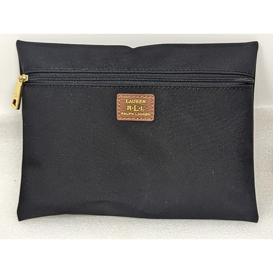 Ralph Lauren Makeup COsmetics Travel Bag Pouch Zippered