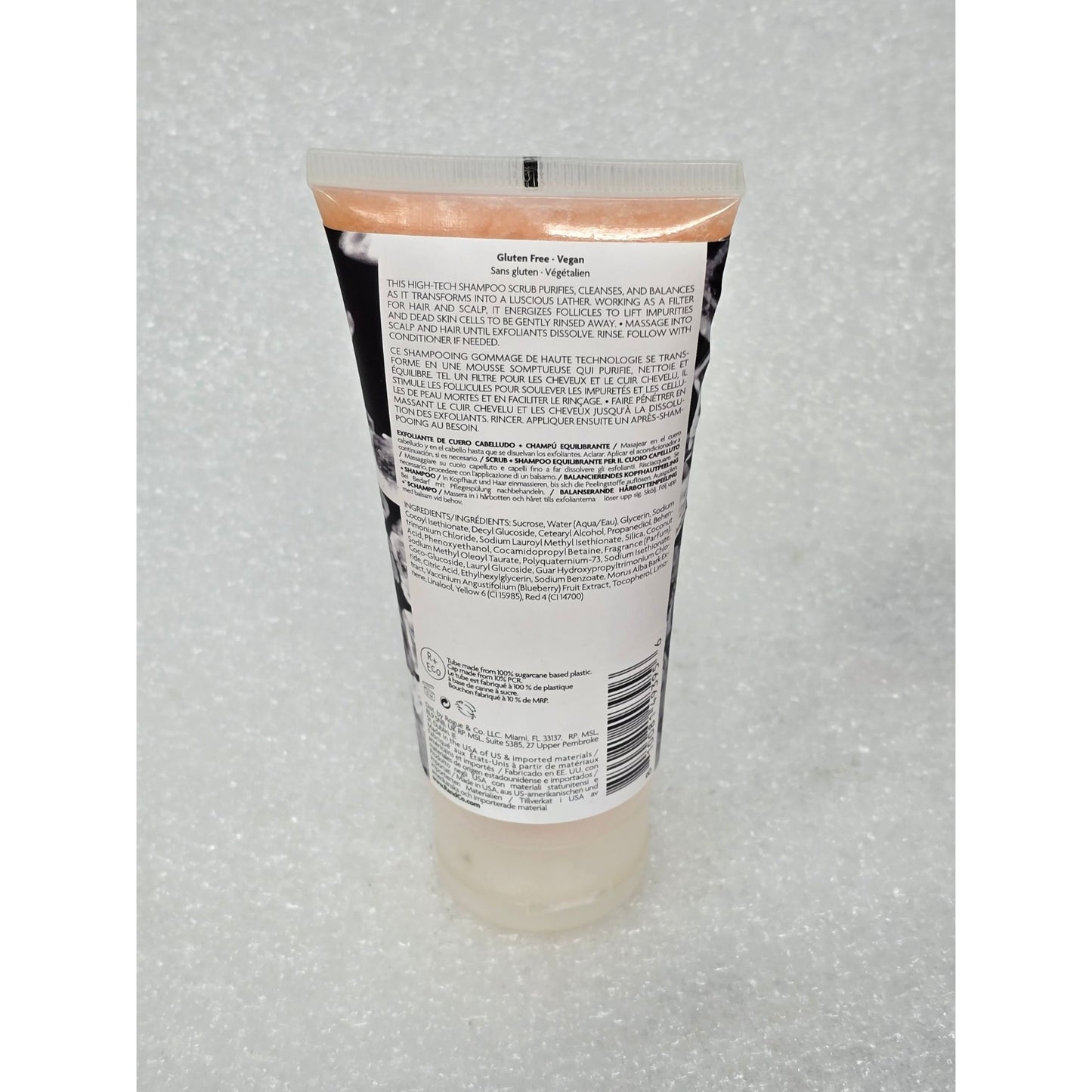 R + Co Crystal Halo Balancing Scalp Scrub & Shampoo Vegan 3 Fl Oz
