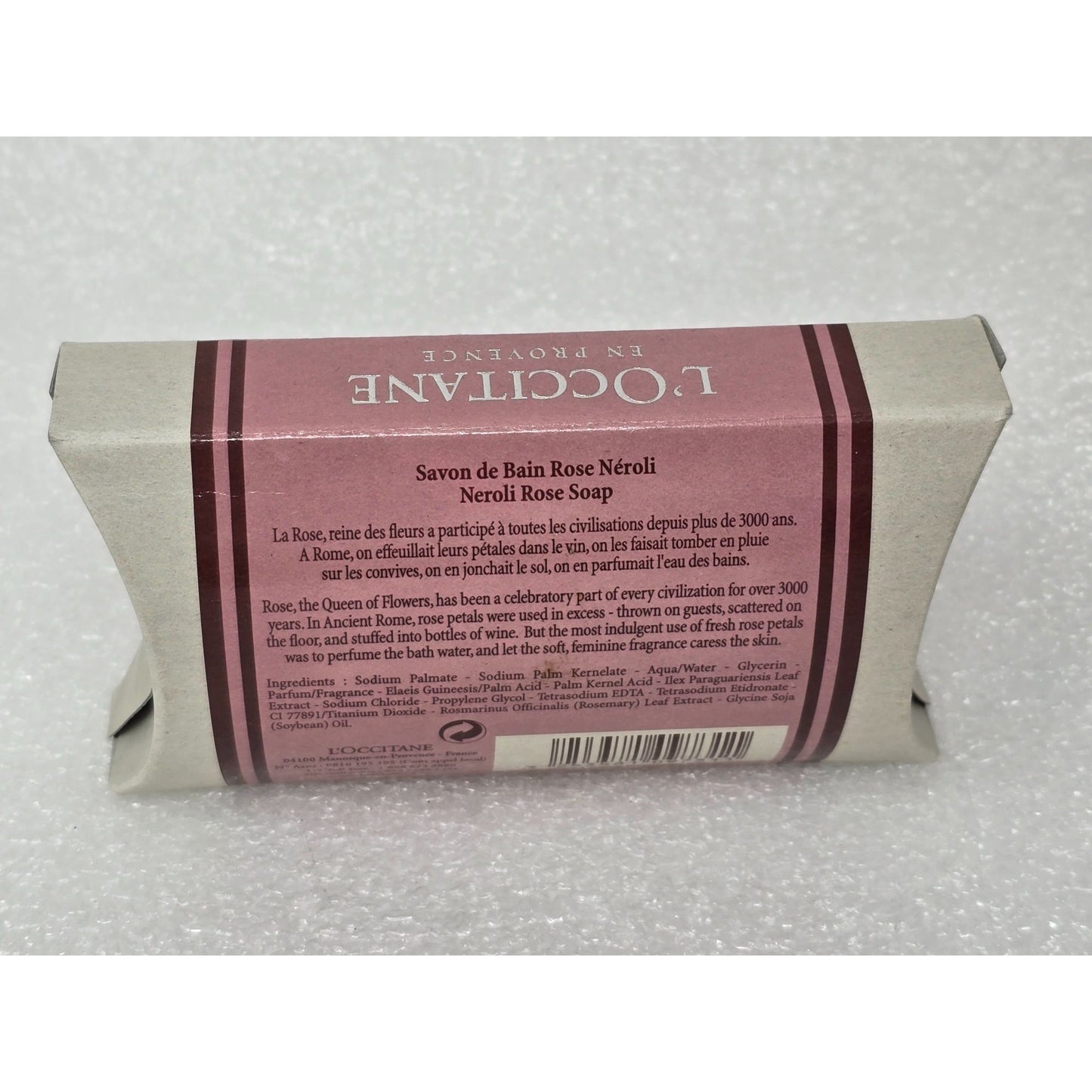 L'Occitane En Provence Rose Neroli Bath Soap 150g Made In France