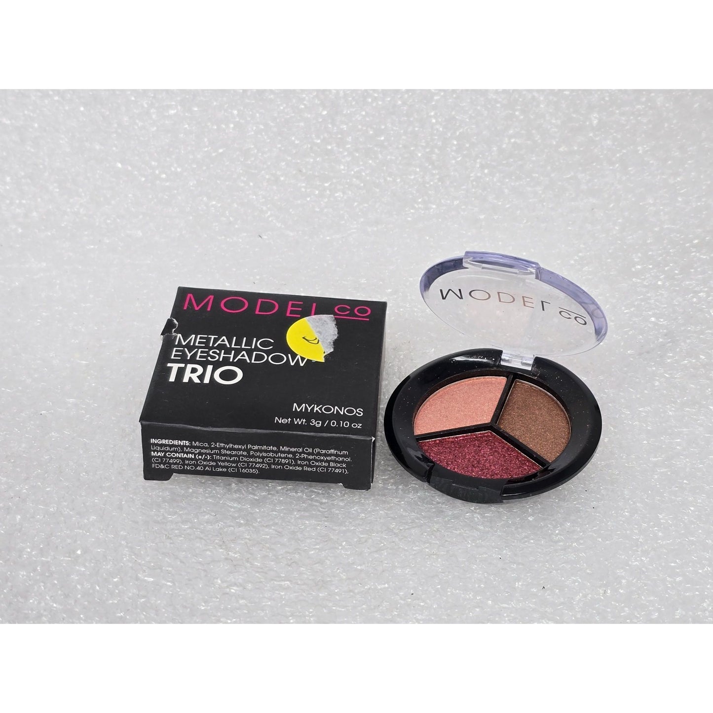 Model Co Metallic Eyeshadow Trio Mykonos Compact Palette