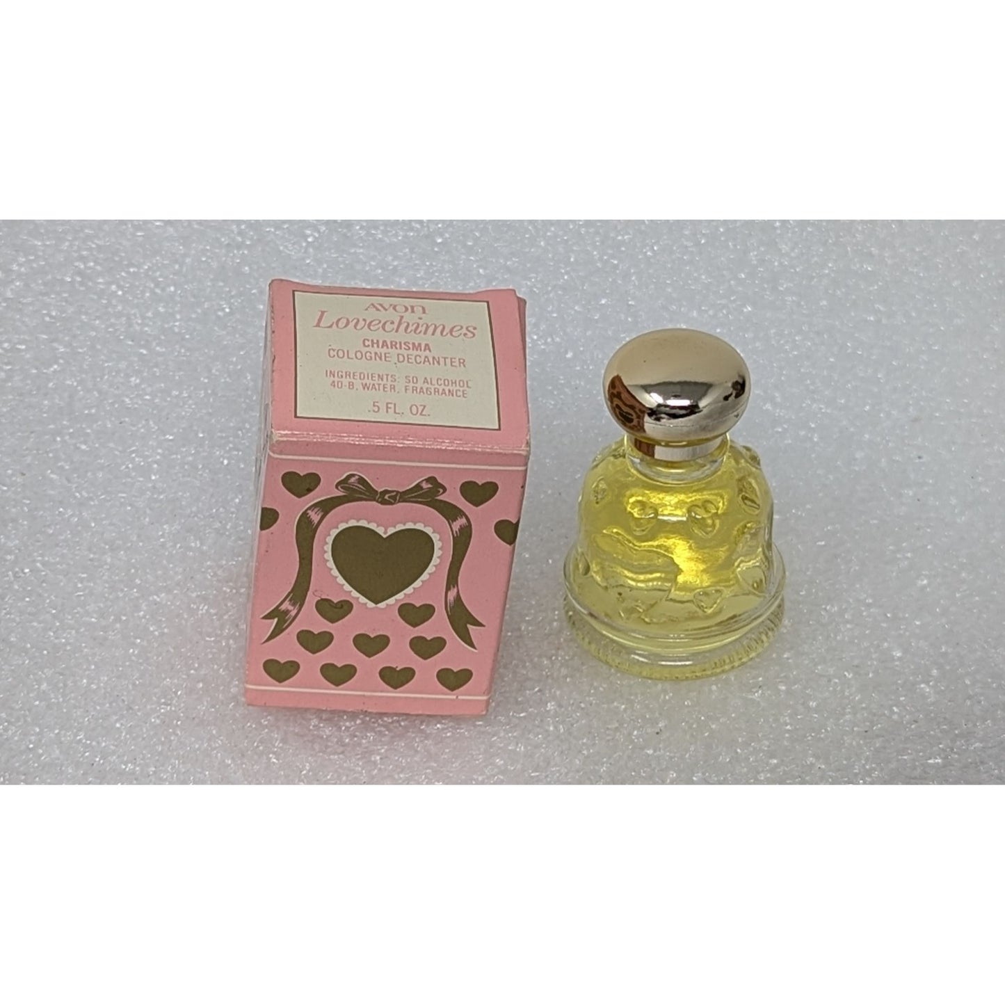 Vintage Avon Lovechimes Charisma Cologne Decanter 0.5 Fl Oz