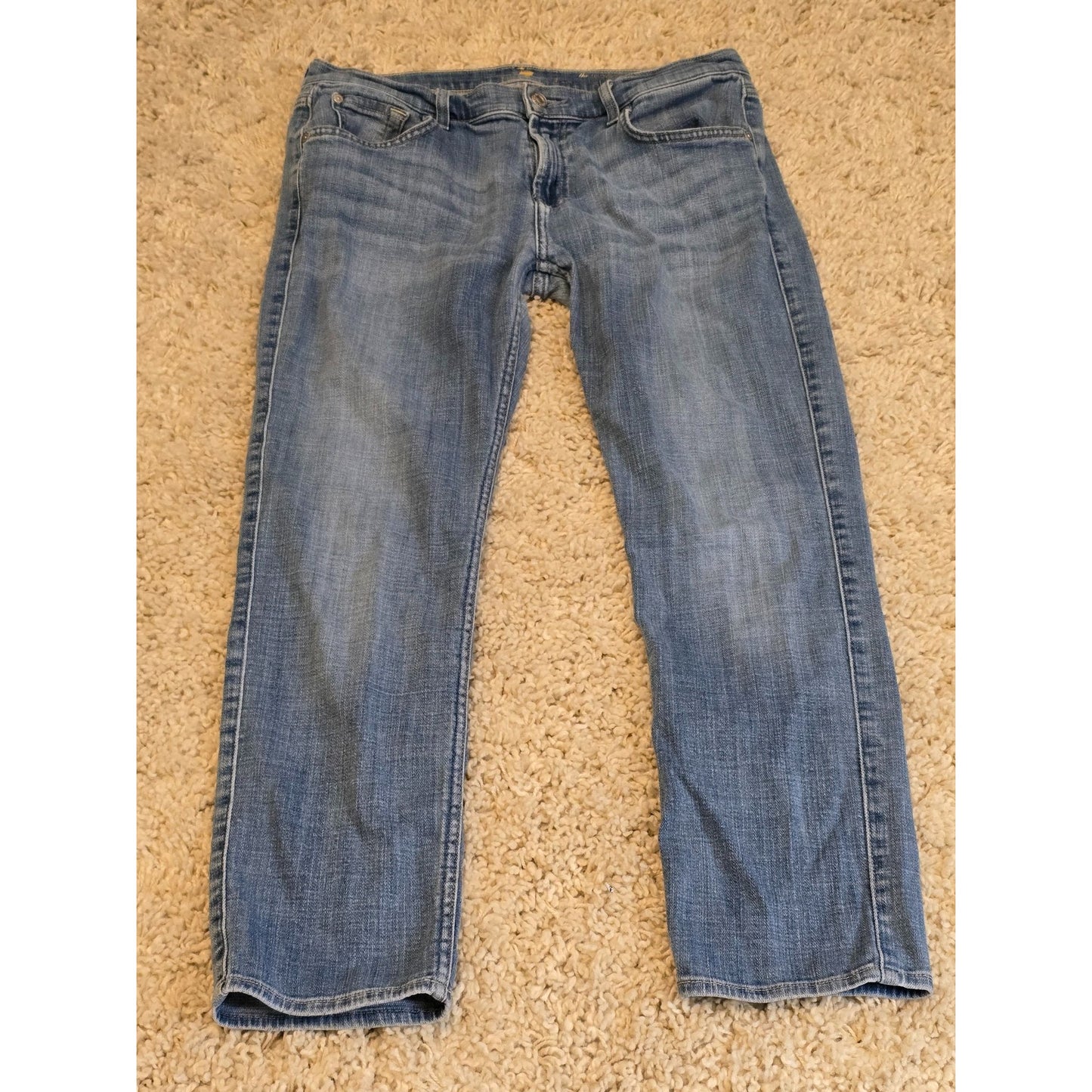 7 For All Mankind The Relaxed Skinny Jeans Women's Size 29 Blue Stretch Denim