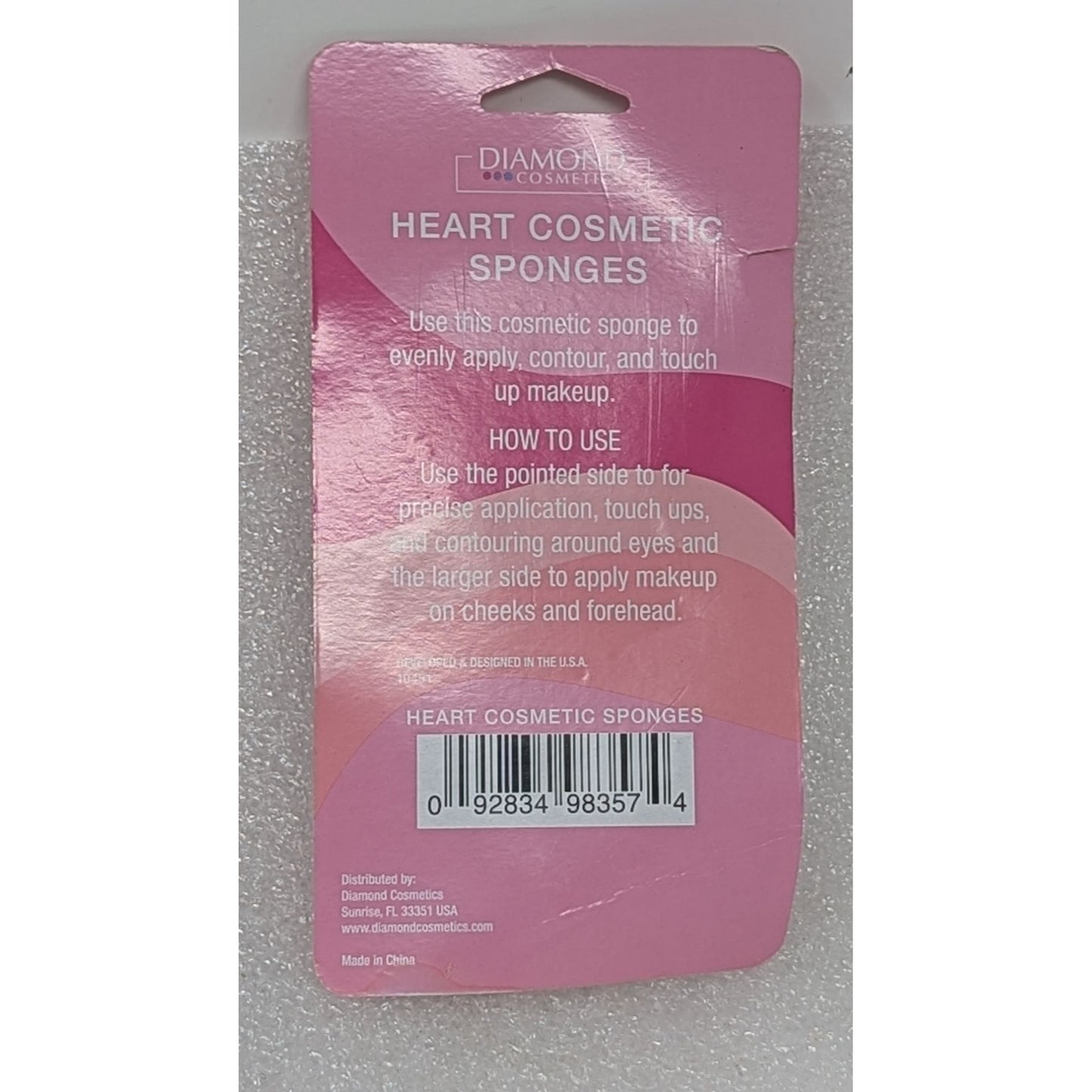 Diamond Cosmetics Heart Cosmetic Sponges