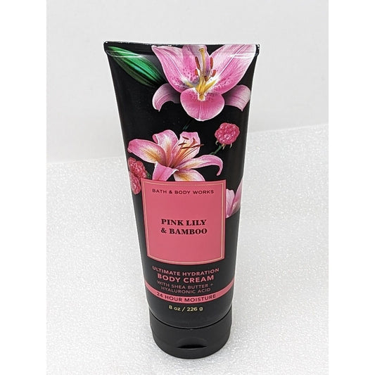 Bath and Body Works Pink Lily & Bamboo Ultimate Hydration Body Cream 8 oz