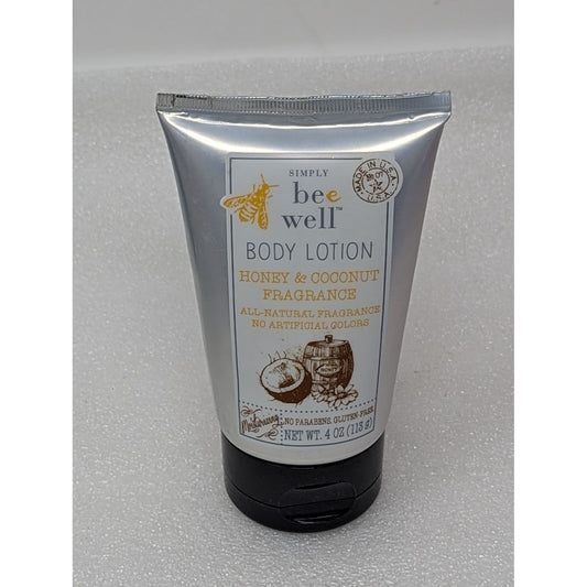 Simply Bee Well Body Lotion Honey & Coconut Fragrance 4 oz