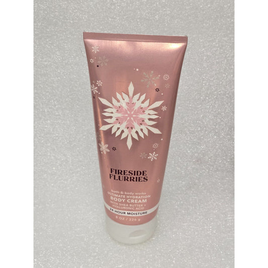 Bath & Body Works Fireside Flurries Body Cream 8 Oz Ultimate Hydration