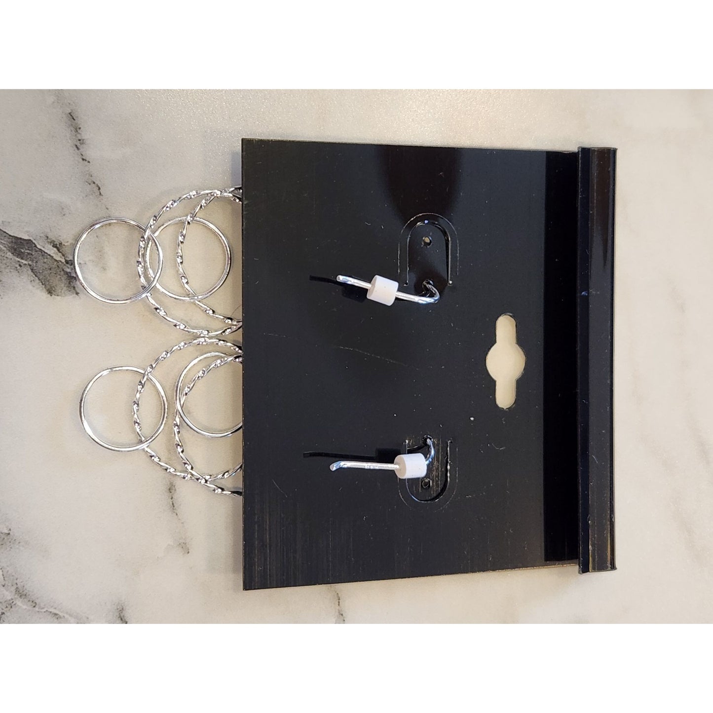 Primavera Italy Sterling Silver Multi Hoop Dangle Earrings By Danecraft