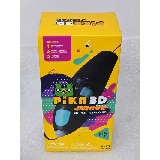 Pika3D Junior 3D Pen Stylo Ages 6-13 Includes Pen Spools & Activities