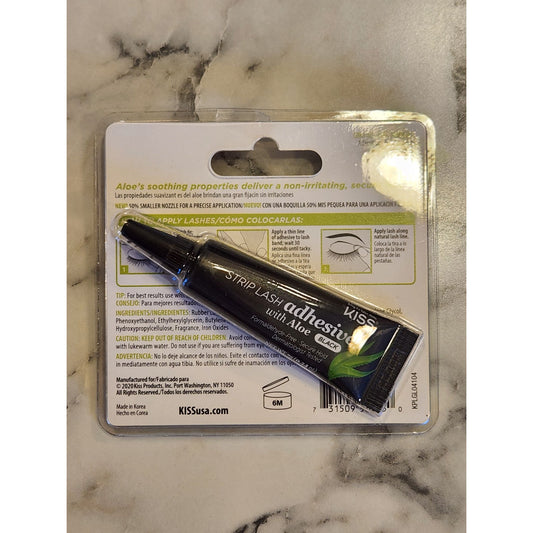 KISS Strip Lash Adhesive With Aloe Black Precision Tip