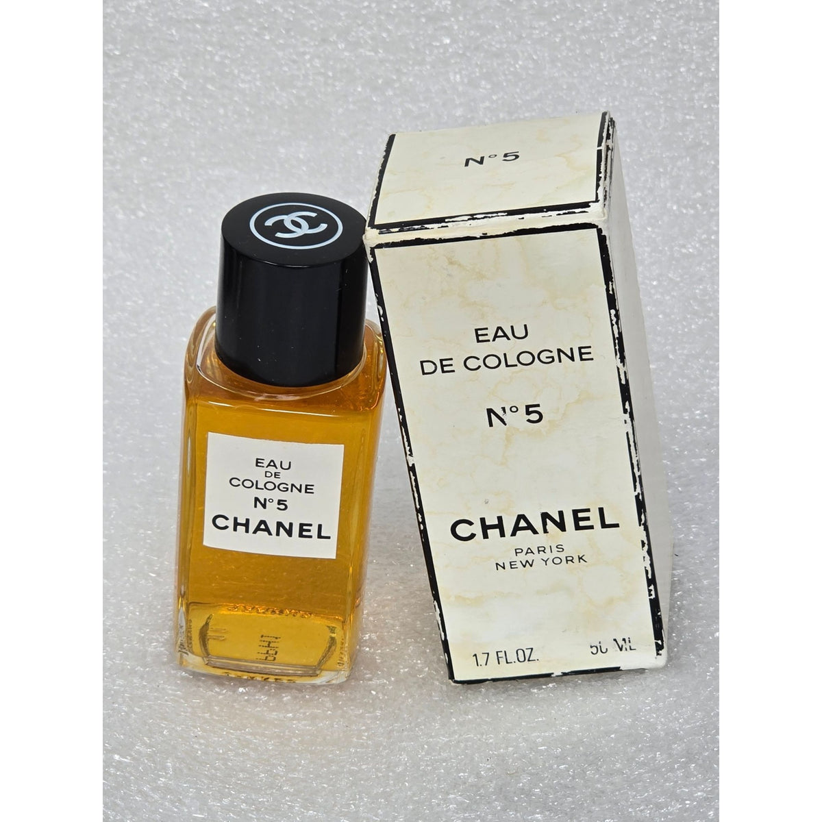Chanel No. 5 Eau De Cologne 1.7 Fl Oz Vintage With Box