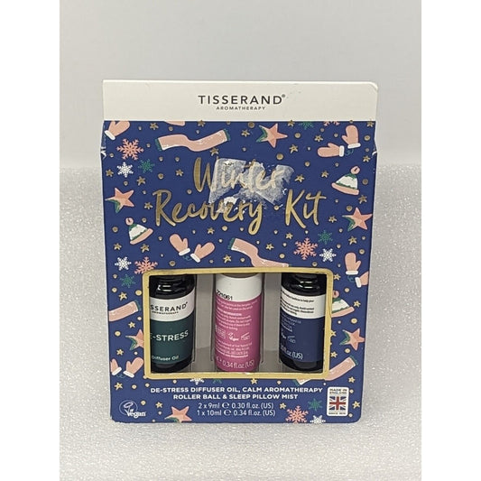 Tisserand Aromatherapy Essential Oils Winter Recovery Kit De-Stress Calm Sleep