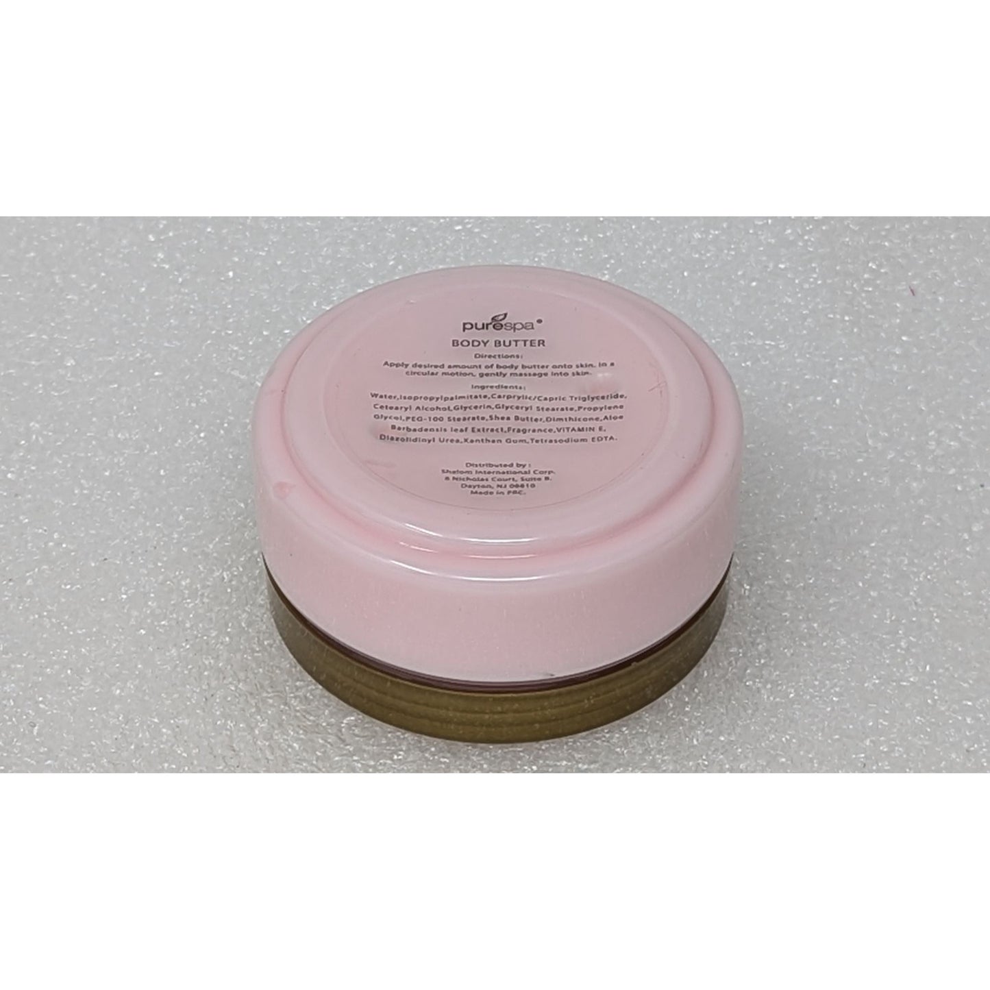 Pure Spa Frosted Rose Body Butter 3.4 Fl Oz Hydrating & Nourishing Skincare