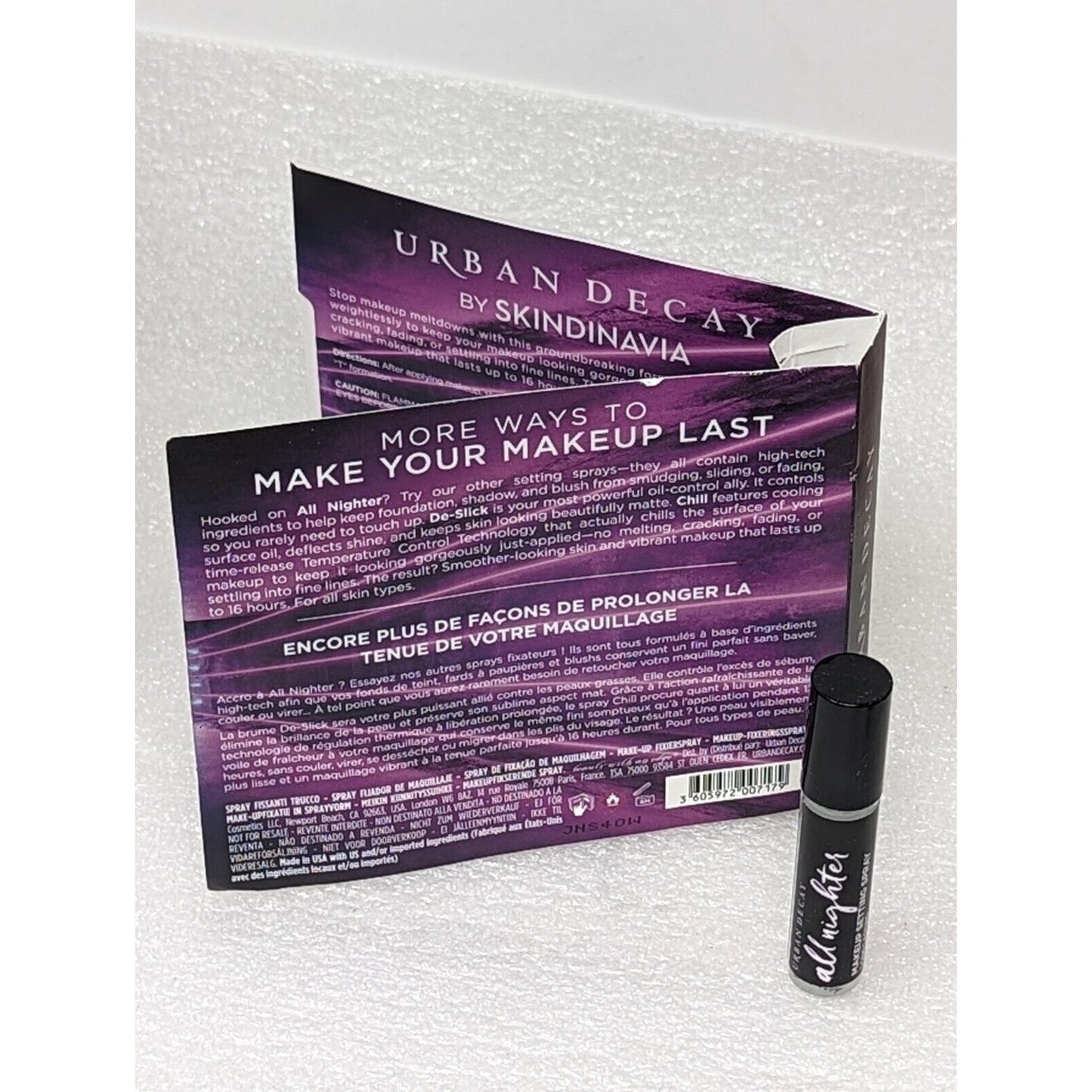 Urban Decay All Nighter Long Lasting Makeup Setting Spray .06 oz Travel Size