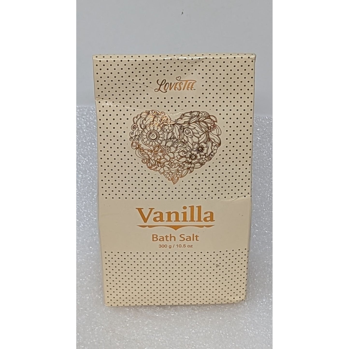 Lovestee Vanilla Bath Salt 300g Relaxing Spa Quality Aromatherapy