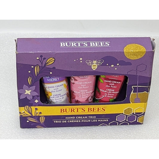 Burt’s Bees Hand Cream Trio Gift Box Set Lavender, Rose Berry, Watermelon Mint