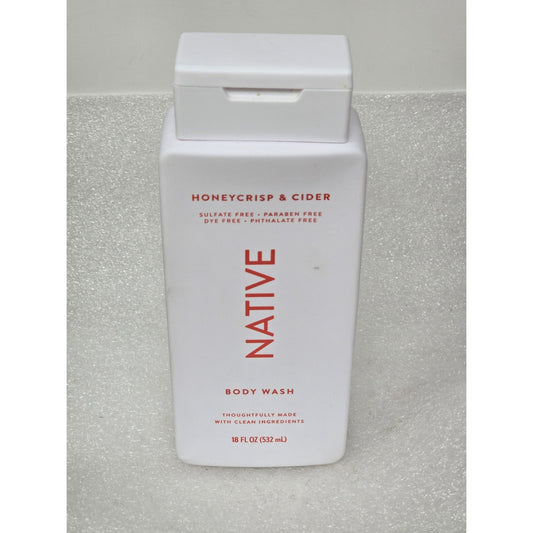 Native Honeycrisp & Cider Body Wash 18 Fl Oz Sulfate-Free Paraben-Free Dye-Free
