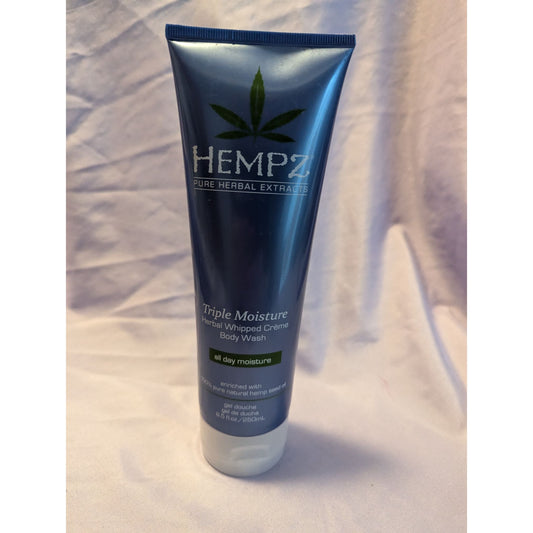 Hempz Triple Moisture Herbal Whipped Crème Body Wash 8.5 Oz - All Day Moisture