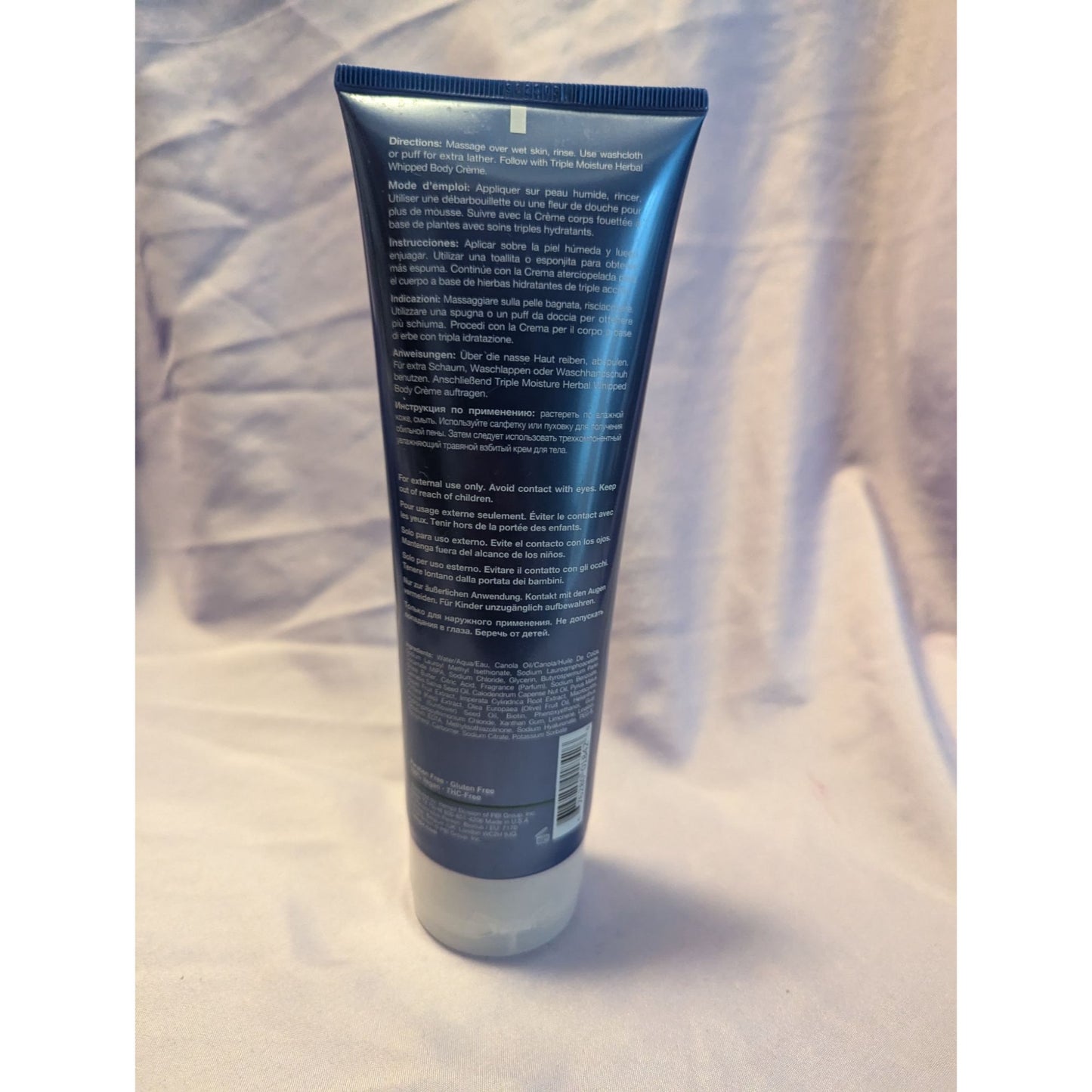 Hempz Triple Moisture Herbal Whipped Crème Body Wash 8.5 Oz - All Day Moisture