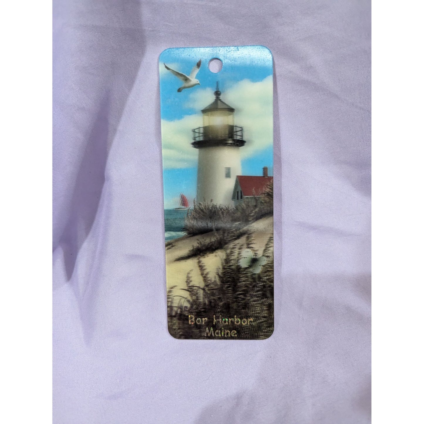 Bar Harbor Maine Lighthouse Bookmark - Peaceful Shore by Alan Giana, Made in USA