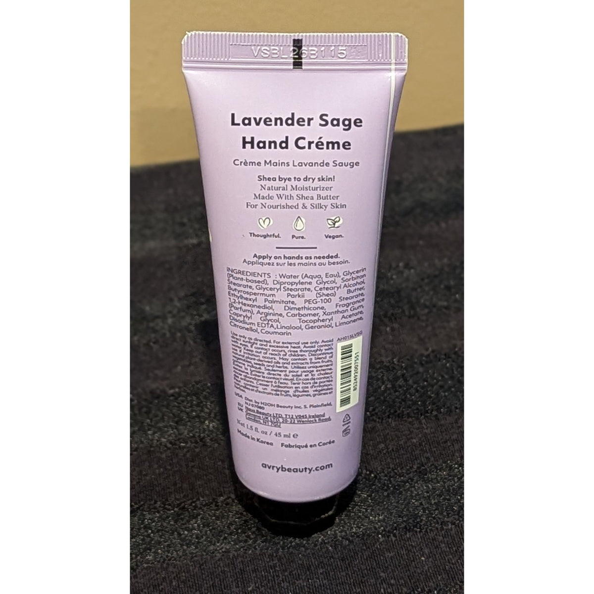 Avry Beauty Lavender Sage Hand Crème With Shea Butter 45 ml 1.5 oz