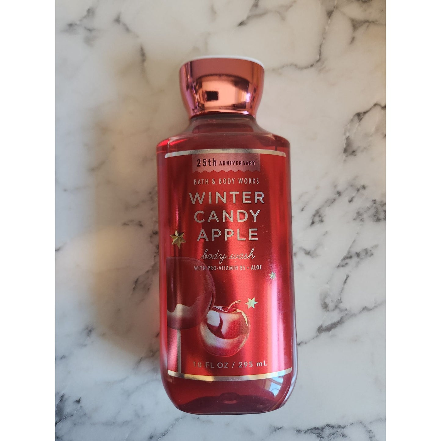 Bath & Body Works Winter Candy Apple Body Wash 10 Oz With Pro-Vitamin B5 & Aloe