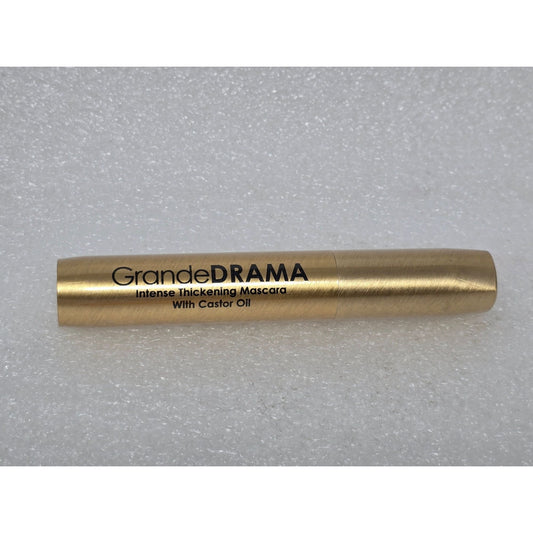 GrandeDRAMA Intense Thickening Mascara With Castor Oil 0.32 Oz Gold Tube
