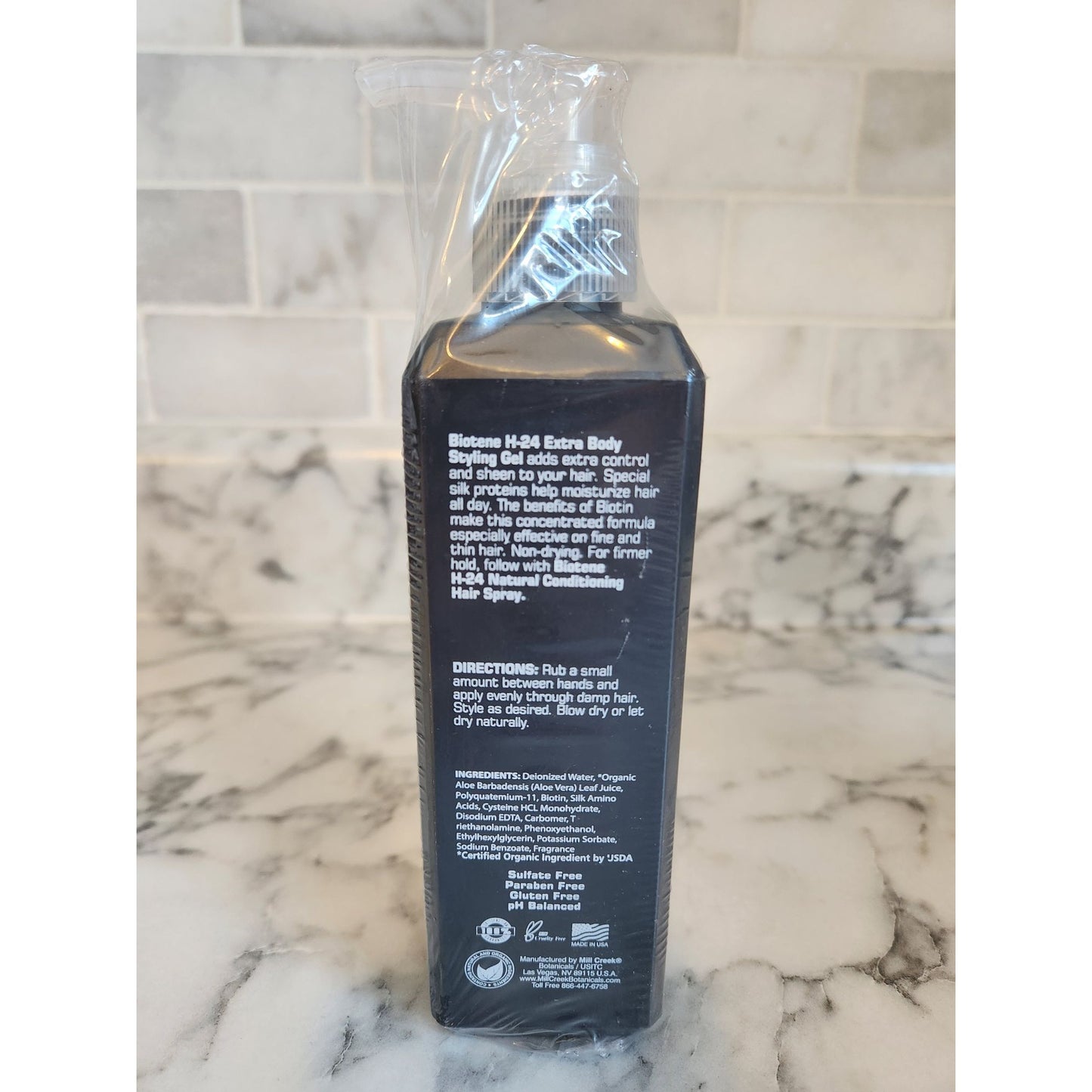 Mill Creek Biotene H-24 Natural Extra Body Styling Gel Biotin & Silk Protein