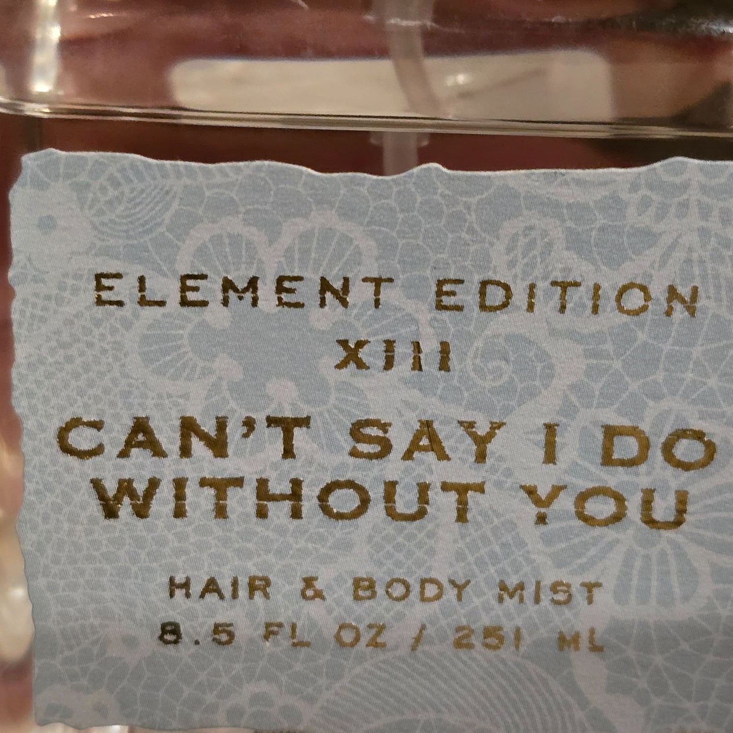 Tru Fragrance Element Edition XIII Can't Say I Do Without You Hair & Body Mist