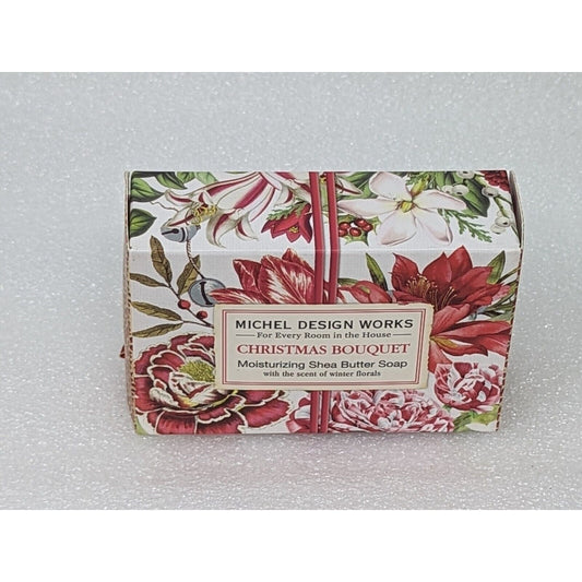 Michel Design Works Christmas Bouquet Shea Butter Soap Bar Winter Floral Scent