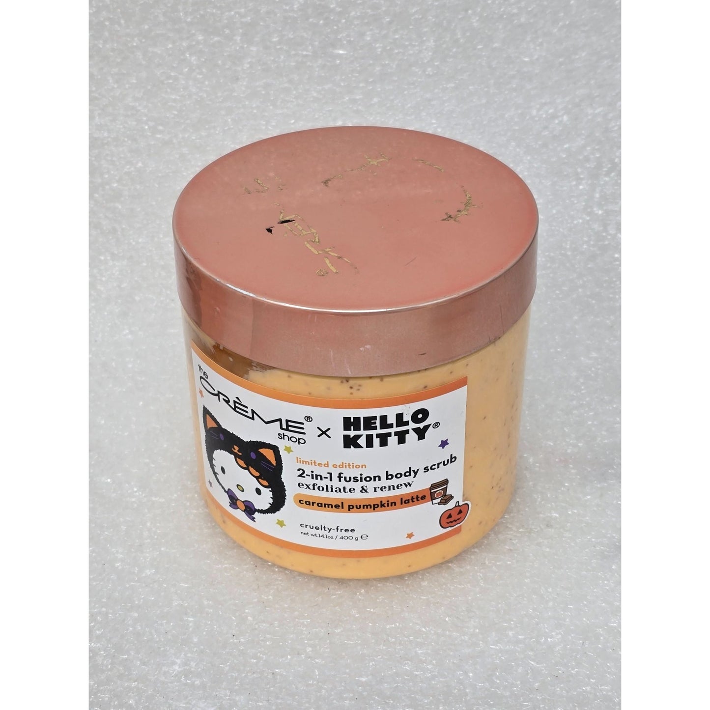 The Crème Shop X Hello Kitty 2-In-1 Fusion Body Scrub Caramel Pumpkin Latte 400G