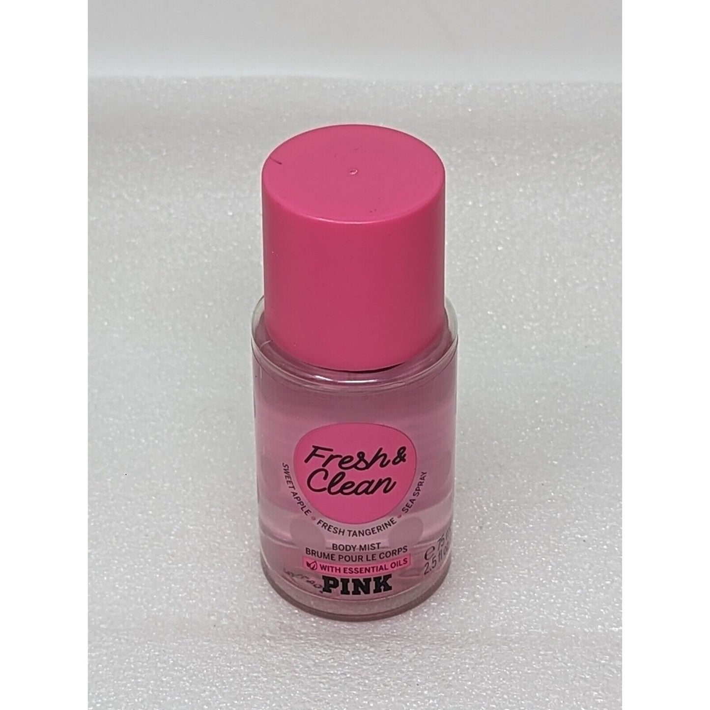 Victoria's Secret Pink Fresh & Clean Scented Body Mist Travel Size 2.5 oz