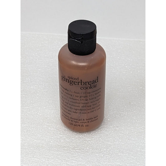 Philosophy Spiced Gingerbread Cookie Shampoo Shower Gel & Bubble Bath 4 oz