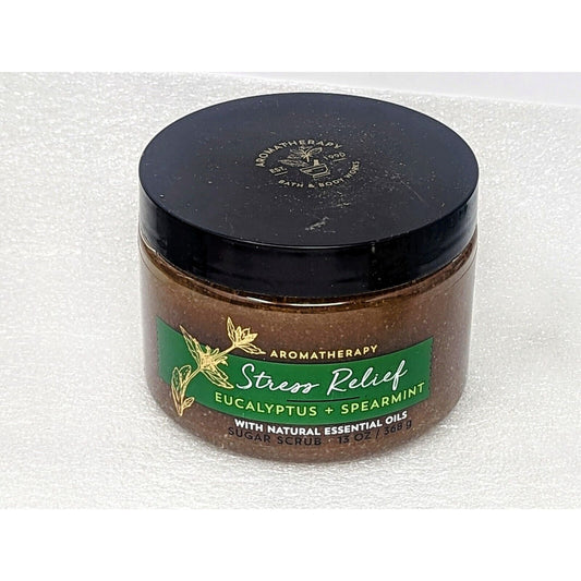 Bath & Body Works Stress Relief Eucalyptus Spearmint Sugar Body Scrub 13oz/368mL