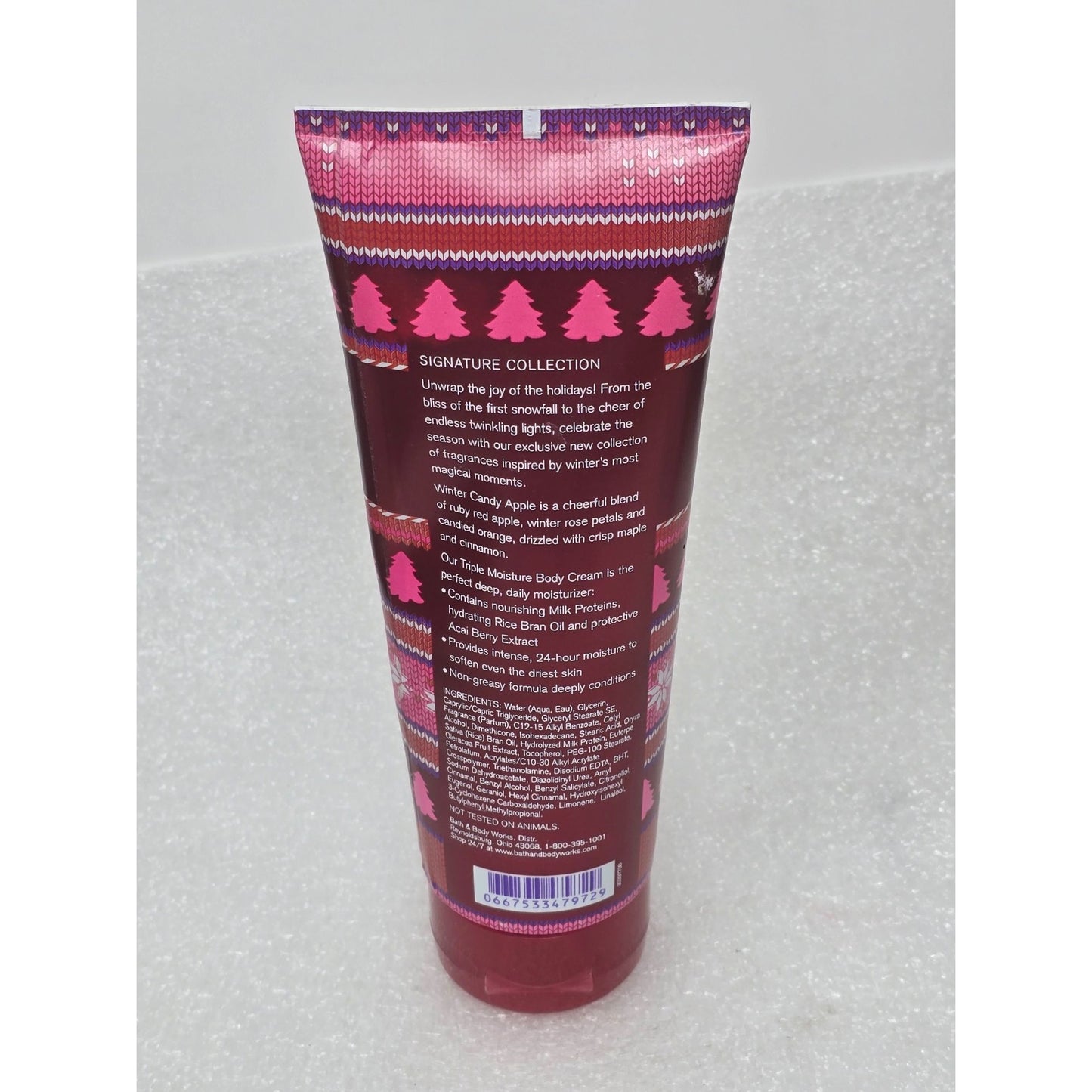 Bath & Body Works Winter Candy Apple Triple Moisture Body Cream 8 oz
