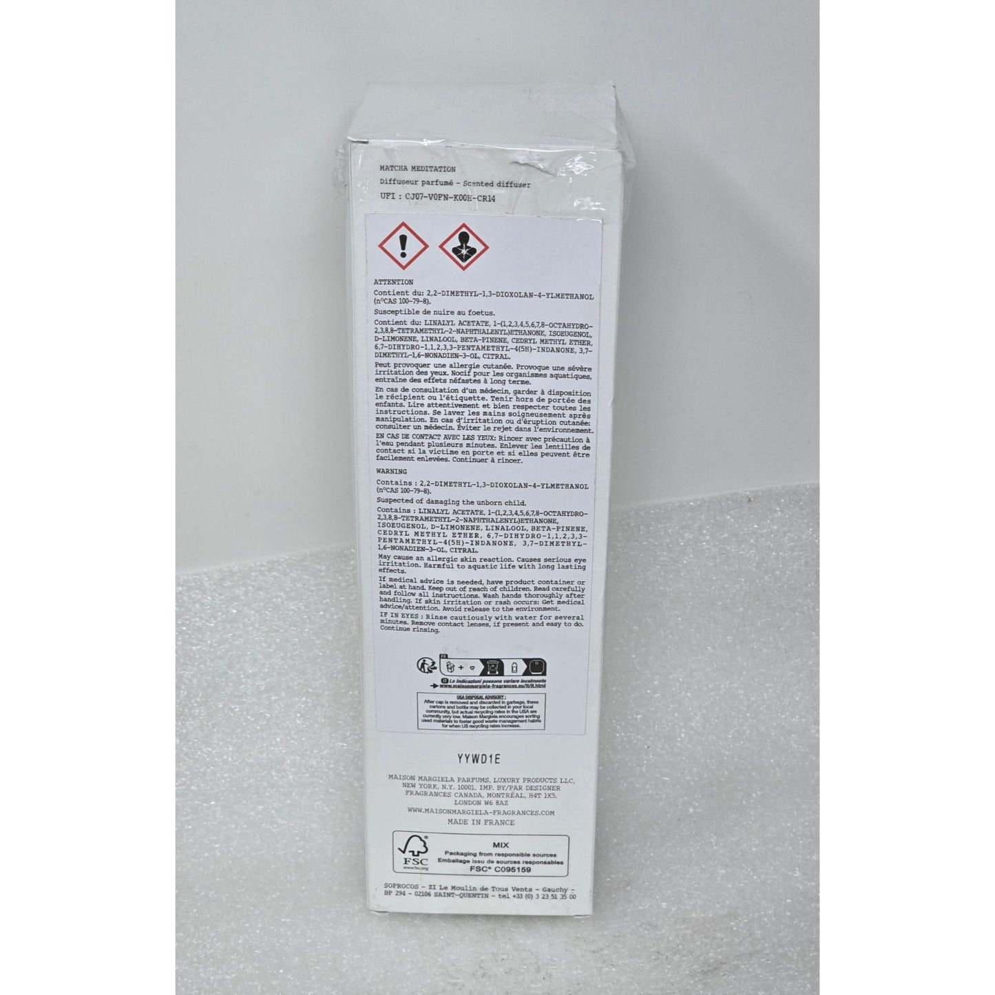 Maison Margiela Replica Matcha Meditation Diffuser Fragrance Memory Zen Scents
