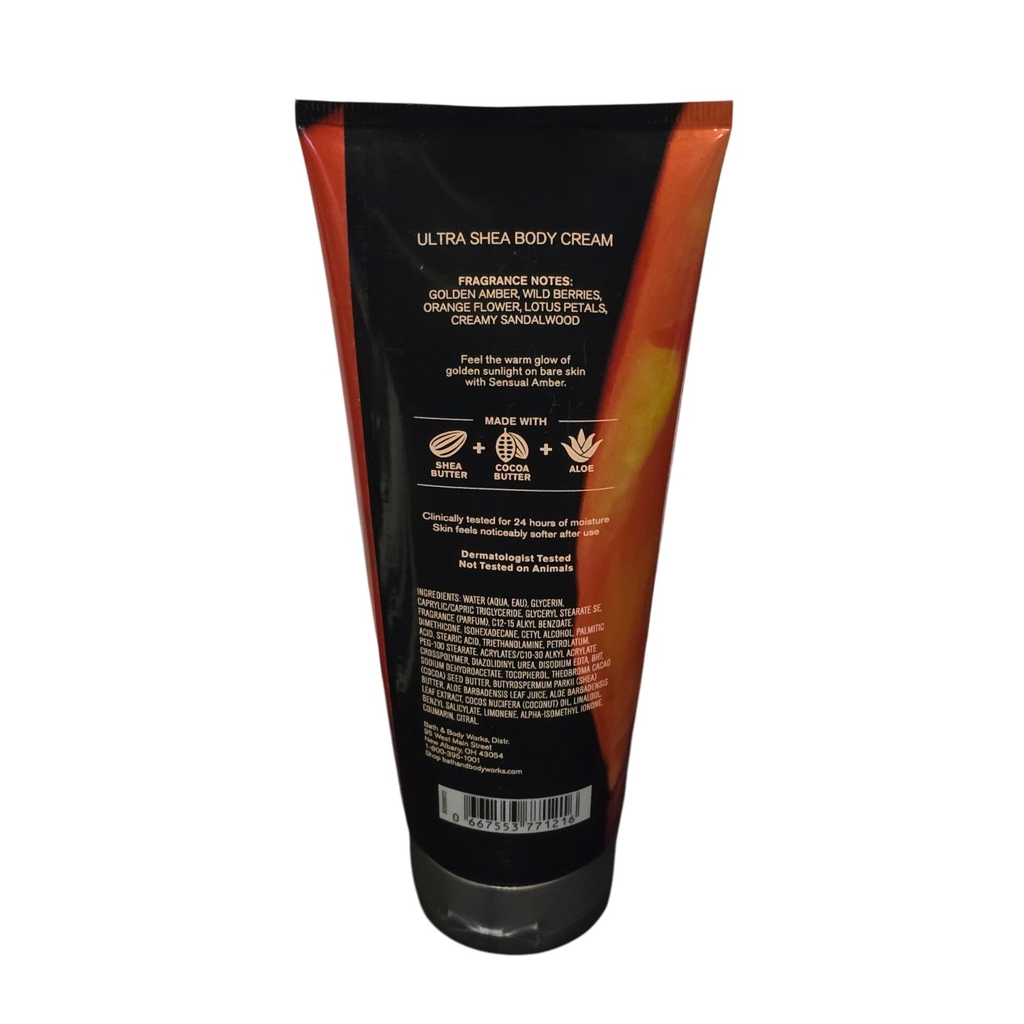 Bath & Body Works Sensual Amber Ultra Shea Body Cream 8 Oz