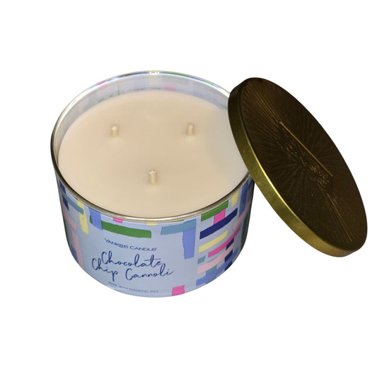 Yankee Candle Chocolate Chip Cannoli 3-Wick Scented Candle 18 Oz