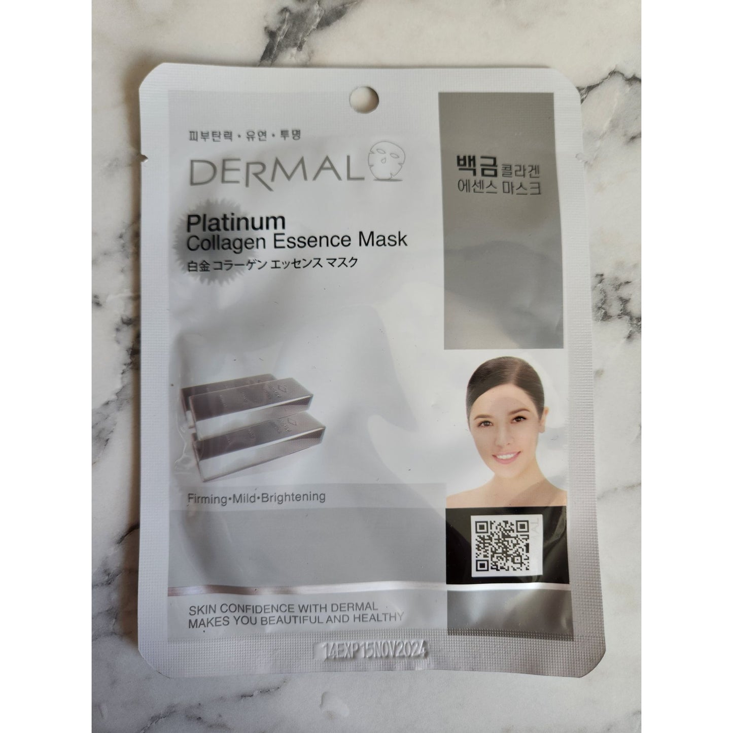 Dermal Platinum Collagen Essence Mask Firming & Brightening Skincare Sheet