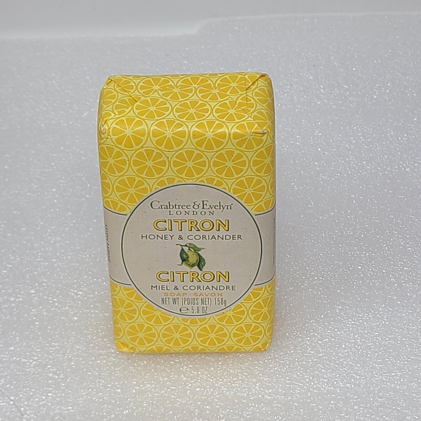 Crabtree & Evelyn Citron Honey & Coriander Bar Soap 5.6 oz