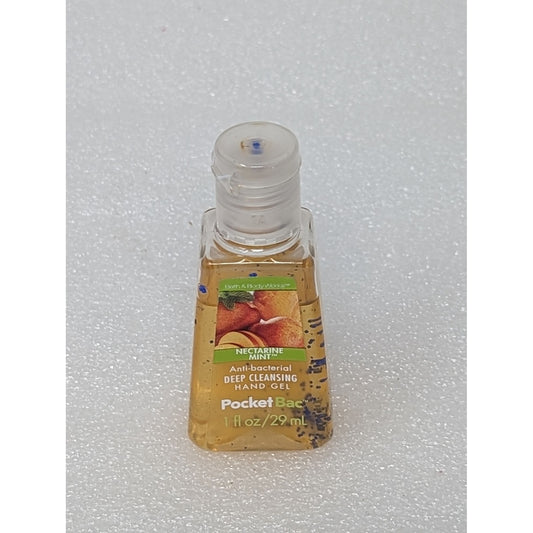 Bath & Body Works Pocketbac Nectarine Mint Antibacterial Deep Cleansing Hand Gel